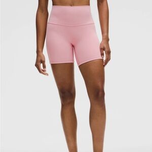 Lululemon Align High Rise Shorts 6” in Pink Tide